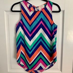 Everly Chevron Sleeveless Top